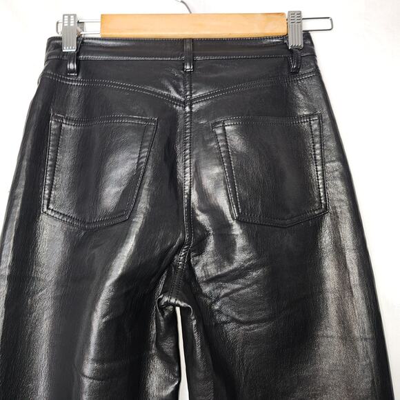 Aritzia Wilfred The Melina Vegan Leather Pant in Black Womens Size 0 - Picture 9 of 11